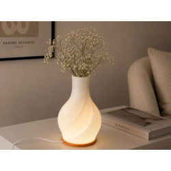 Lampa stołowa LED wazon 2w1 regulacja jasności 3 barwy światła