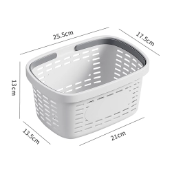 Kosz koszyk koszyczek organzer do łazienki na kosmetyki klamerki uchwyty