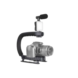 Zestaw do vlogowania nagrywanie filmów statyw mikrofon do telefonu uchwyt