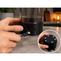 Shaker elektryczny usb 700ml bidon mikser do napojów ze statywem na telefon