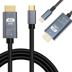 KABEL USB-C HDMI PRZEJŚCIÓWKA ADAPTER HUB USB TYP C DO HDMI 4K 180cm