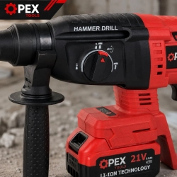 Młotowiertarka akumulatorowa OPEX TOOLS OPX28008 21V 2x 3.0Ah SDS+