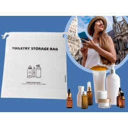 Kosmetyczka torba podróżna na przybory toaletowe organizer do samolotu