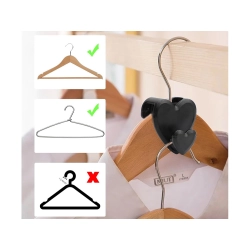 Organizator hak wiszący uchwyt na wieszaki ubrania do szafy zestaw 12 sztuk