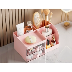 Przybornik organizer na biurko półki na kosmetyki drobiazgi szuflady szafka