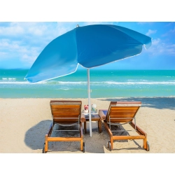 Parasol plażowy ogrodowy balkonowy duży xxl z filtrem uv 170 cm składany