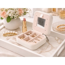 Szkatułka na biżuterię organizer pudełko kuferek