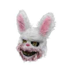 Maska na halloween królik upiorny stwór potwór przebranie strój psychopata