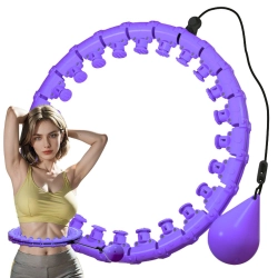 Hula hop z obciążeniem odchudzające do ćwiczeń obręcz regulowana masująca