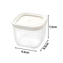 Pojemnik na żywność z pokrywką hermetyczny organizer do kuchni 500ml 0,5l