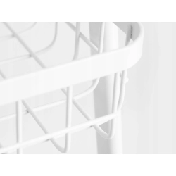 Półka szafka łazienkowa kuchenna na kółkach regał metalowa trzy poziomy 3