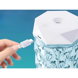Nawilżacz powietrza dyfuzor zapachowy aromaterapia mgiełka usb rgb kryształ