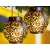 Lampion solarny ozdobny LED latarnia słoneczna czarna wisząca lampa