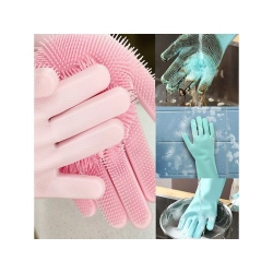 Rękawice do mycia naczyń myjka kuchenne silikonowe