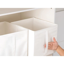 Organizer pudełko pojemnik na ubrania odzież pościel do szafy na regał duże