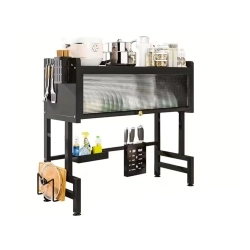 Suszarka do naczyń talerzy sztućców duży ociekacz szafka organizer 85 cm — zdjęcie 10
