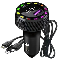 Ładowarka samochodowa USB-C 14W i USB-A 15W do gniazda zapalniczki szybka