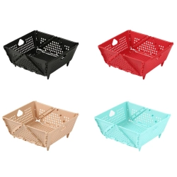 Koszyk na owoce warzywa organizer durszlak składany taca plastikowy kosz