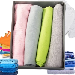 Organizer na ubrania odzież bieliznę do szuflady szafy szary uniwersalny