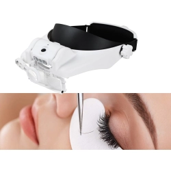 Lupa nagłowna na głowę okulary czołowa 3 led 11,5x