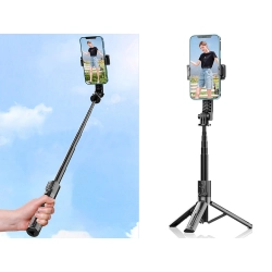 Kijek do selfie stick uchwyt na telefon tripod statyw pilot bluetooth 90cm