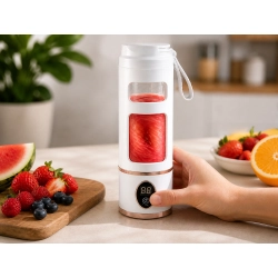 Blender kielichowy bezprzewodowy smoothie kubek mikser 450 ml biały USB