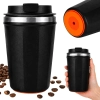 Kubek termiczny termos na gorące napoje kawa 380 ml z przyssawką anti-spill