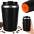 Kubek termiczny termos na gorące napoje kawa 380 ml z przyssawką anti-spill
