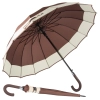 Parasol rządowy XXL automatyczny z antypoślizgową rączką, brązowy, model 25016_BR