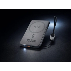 Powerbank szybkie ładowanie 5000 mah 20w usb-c usb-l qc 3.0 bezprzewodowy — zdjęcie 8