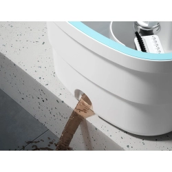 Mop obrotowy 360° z wiadrem turbo wiadro rotacyjne zestaw 2 x mikrofibra - zdjęcie 4