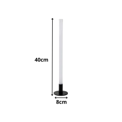 Lampa stojąca led 40cm nowoczesna dekoracyjna biurkowa podłogowa 3 odcienie