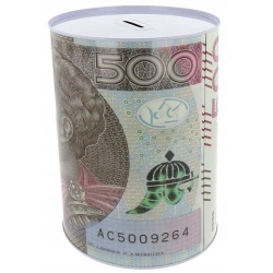 Skarbonka metalowa na pieniądze puszka xxl duża