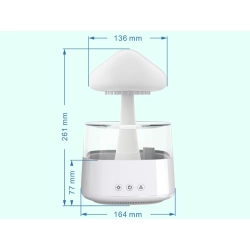 Nawilżacz powietrza dyfuzor zapachowy aromaterapia lampka led rgb pilot usb