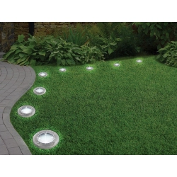 Lampki solarne gruntowe lampa ogrodowa 8 led 4 szt