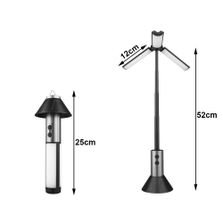 Lampa turystyczna latarka kempingowa wielofunkcyjna teleskopowa led namiot