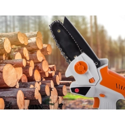 Piła łańcuchowa akumulatorowa mini pilarka gałęziówka gałęziowa do cięcia