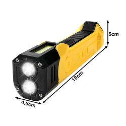 Lampa warsztatowa latar led cob akumulatorowa z magnesem hak mocna