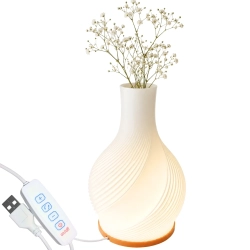 Lampa stołowa LED wazon 2w1 regulacja jasności 3 barwy światła