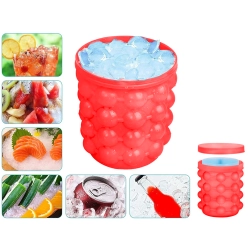 Forma do lodu silikonowa wiaderko kubek kostkarka kostki lodu foremka lód