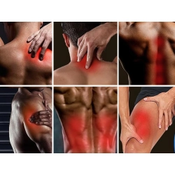 Pistolet do masażu bezprzewodowy lcd mocny zestaw 8 końcówek do pleców