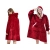 Ciepła bluza koc oversize xxl 2w1 gruba futrzak miękka z kapturem szlafrok