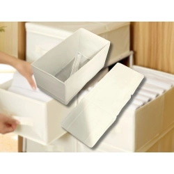 Organizer na biustonosze bieliznę skarpetki ubrania do szuflady szafy biały