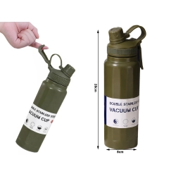 Termos bidon termiczny kubek pojemny 700ml z uchwytem na ciepłe i zimne