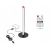 Lampa podłogowa LED RGB 50 cm sterowana pilotem czarna USB 7 kolorów