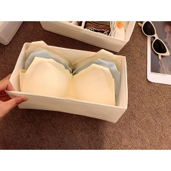 Organizer na biustonosze bieliznę skarpetki ubrania do szuflady szafy biały