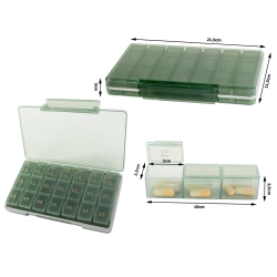 Pojemnik na leki tabletki pudełko pory dnia lekarstwa kasetka tygodniowy