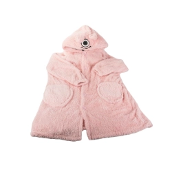 Ciepła bluza koc oversize xl gruba 2w1 futrzak z kapturem kocobluza gruba