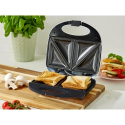 Toster opiekacz do kanapek tostów grzanek 750w sandwich podwójny czarny
