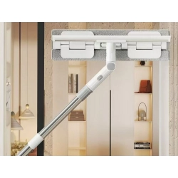 Myjka do okien podłóg ściągaczka z mikrofibry obracana 2w1 teleskopowa